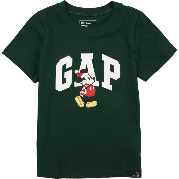 GAP Tričko žltá / tmavozelená / červená / biela 67179874