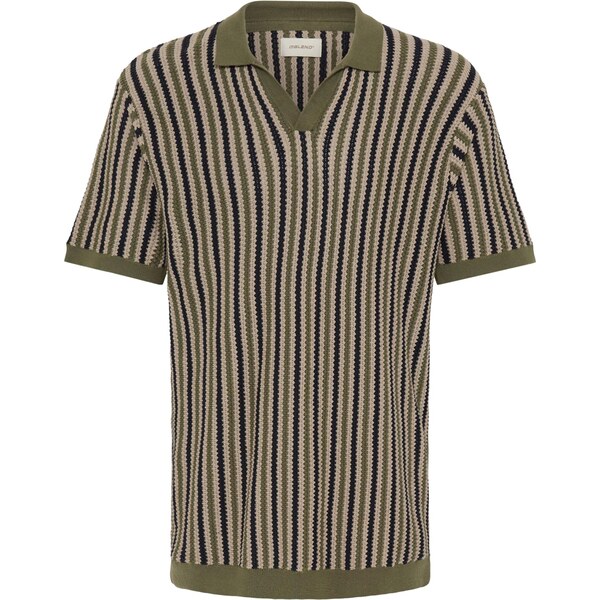 BLEND Sveter BHCarly tmavobéžová / olivová / čierna 67183240