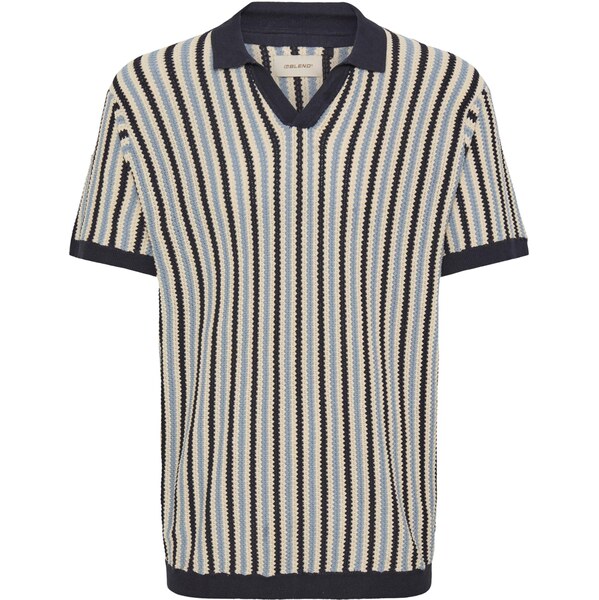 BLEND Sveter BHCarly tmavomodrá / modrosivá / šedobiela 67183242