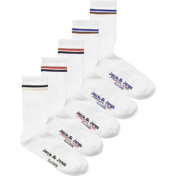 JACK & JONES Ponožky JACBOSTON tmavomodrá / čokoládová / čierna / 67183267