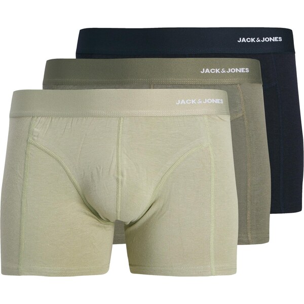 JACK & JONES Boxerky JACGABRIEL tmavomodrá / kaki / olivová / biela 67183281