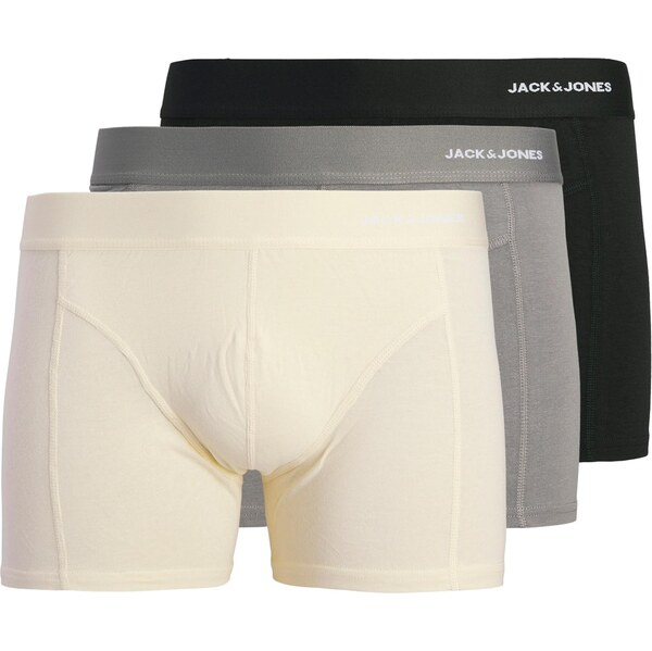 JACK & JONES Boxerky JACGABRIEL krémová / sivá / čierna / biela 67183282