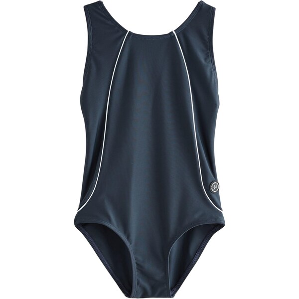 Next Jednodielne plavky námornícka modrá / biela 67183343