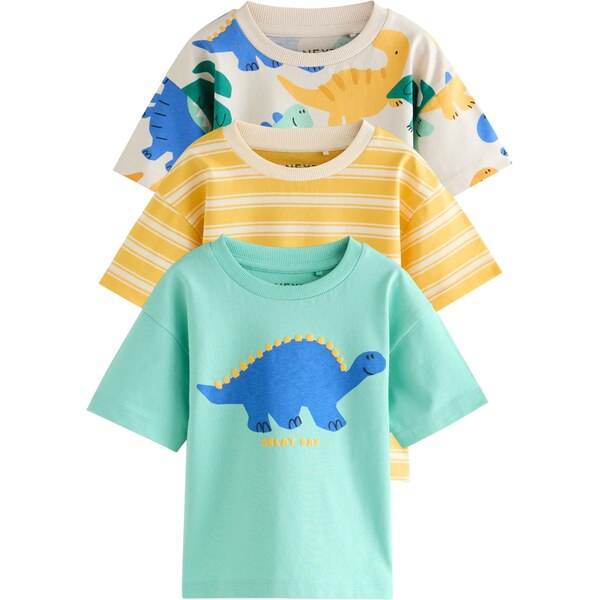 Next Tričko nebielená / námornícka modrá / žltá / nefritová 67183389