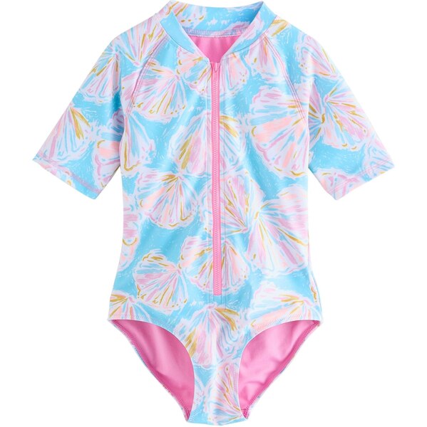 Next Jednodielne plavky svetlomodrá / ružová 67183455