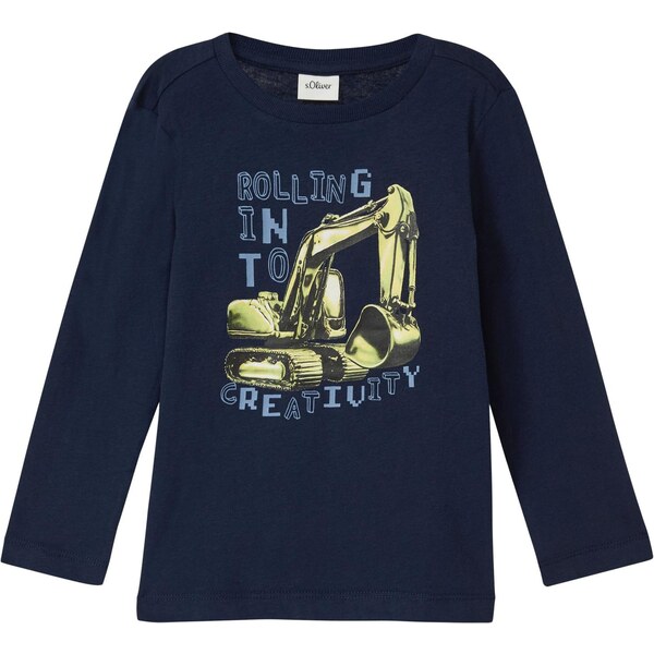 s.Oliver Tričko námornícka modrá / opálová / pastelovo zelená / čierna 67183612