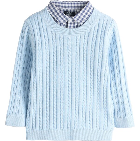 Next Sveter modrá / svetlomodrá / biela 67183670
