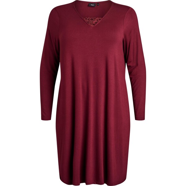 Zizzi Nočná košieľka Mhali vínovo červená 67183769