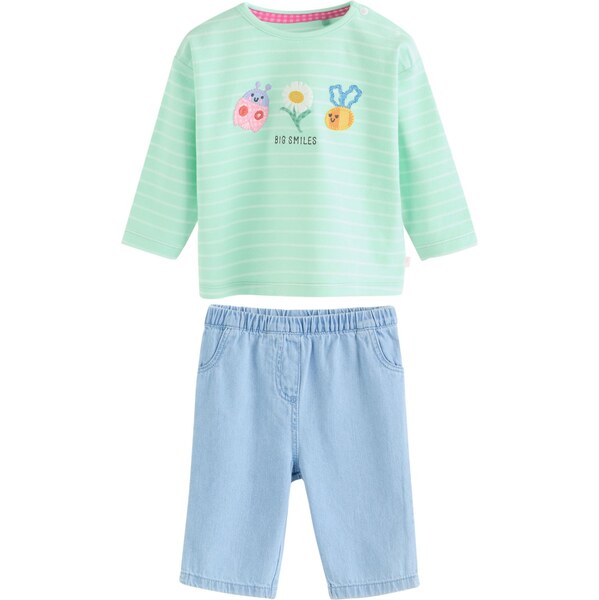 Next Set modrá denim / žltá / mätová / pastelovo zelená 67183930