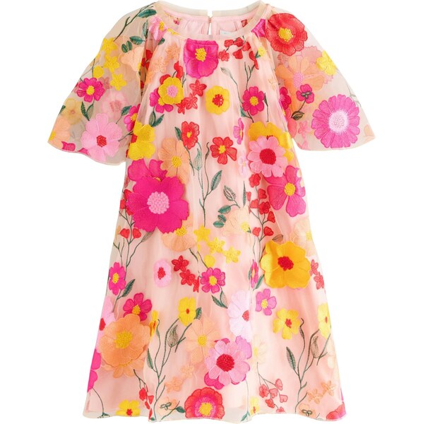 Next Šaty žltá / tmavozelená / ružová / červená 67184117