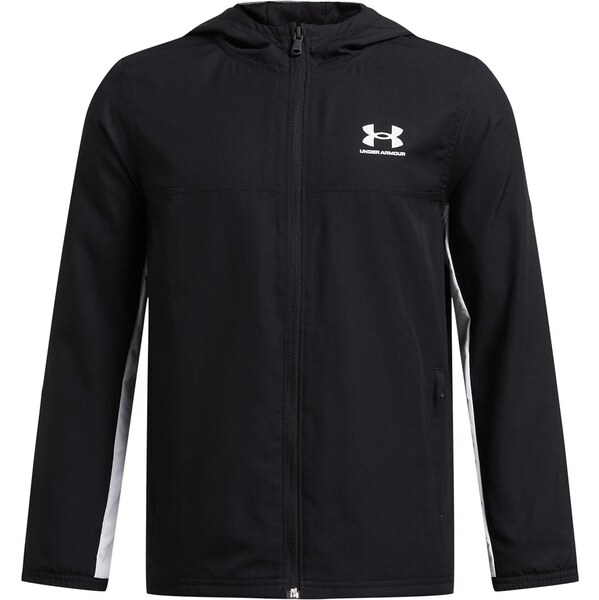 UNDER ARMOUR Športová bunda Rival čierna / biela 67184121