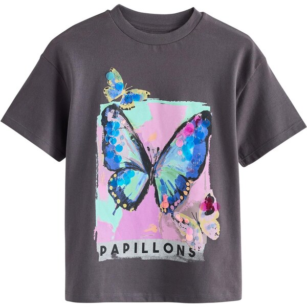 Next Tričko tyrkysová / kráľovská modrá / antracitová / slivková 67184166