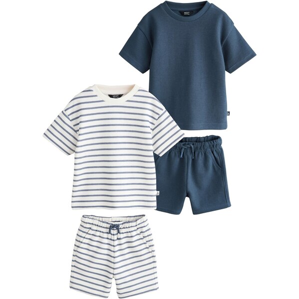 Next Set námornícka modrá / modrosivá / biela 67184175