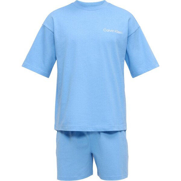 Calvin Klein Underwear Krátke pyžamo nebesky modrá / biela 67184253