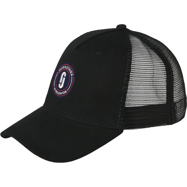 JACK & JONES Čiapka JACDEFT čierna / biela 67186209