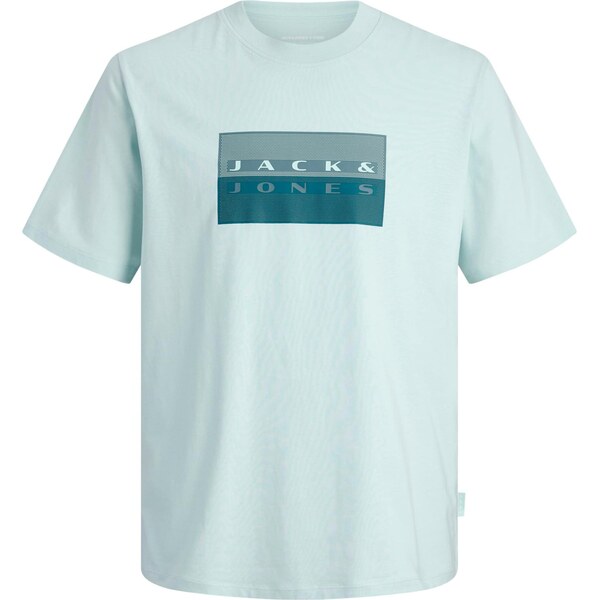 Jack & Jones Junior Tričko JCOFUSION svetlomodrá / tmavozelená 67186234