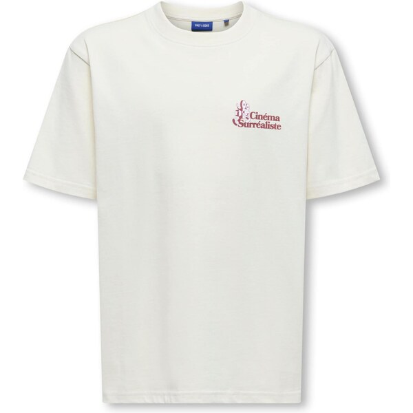 Only & Sons Junior Tričko OSJFREDO pastelovo zelená / vínovo červená 67186294