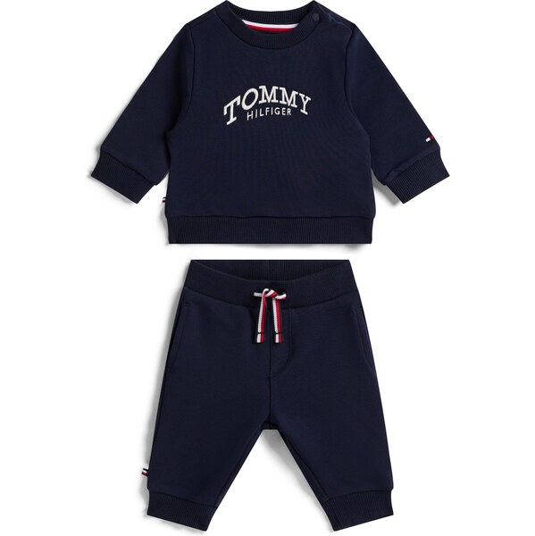 TOMMY HILFIGER Joggingová súprava tmavomodrá / biela 67186364