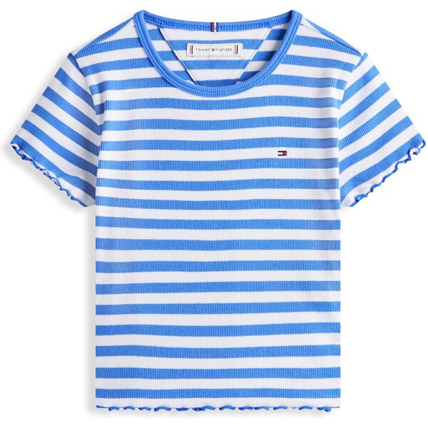 TOMMY HILFIGER Tričko ESSENTIAL modrá / biela 67186474