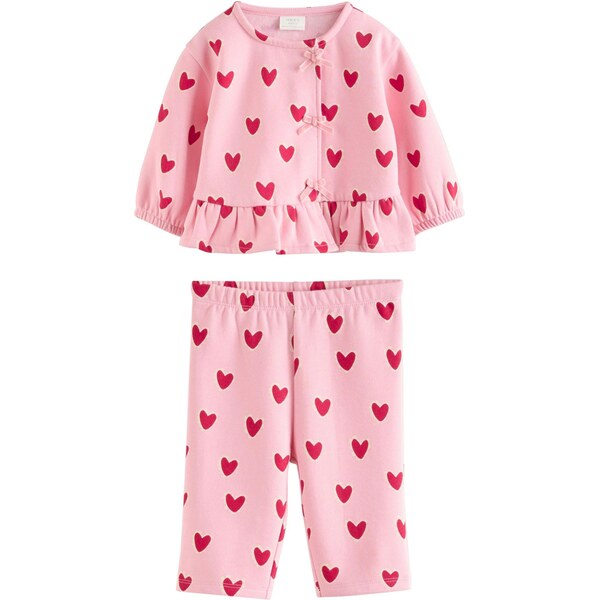 Next Set svetloružová / červená / biela 67186483