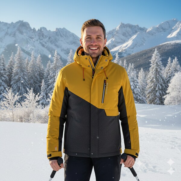 Pánska zimná bunda Killtec 41 žltá/sivá 36733464