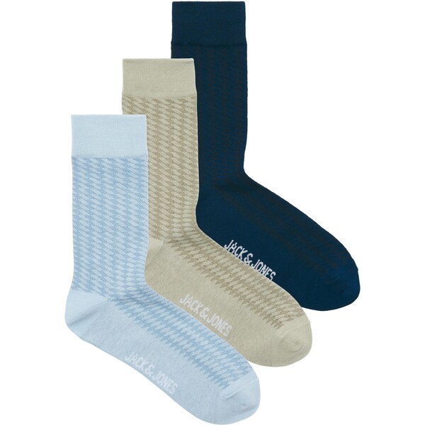 JACK & JONES Ponožky JACDIAMOND tmavomodrá / svetlomodrá / kaki / 67192853
