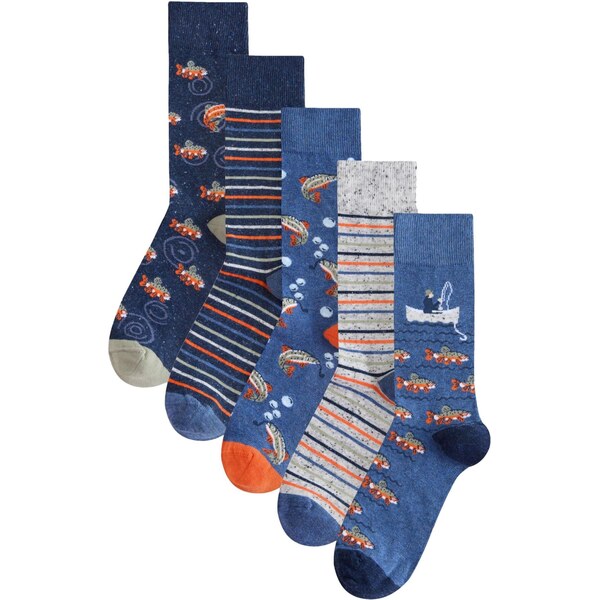 Next Ponožky modrá / námornícka modrá / svetlosivá / biela 67192883