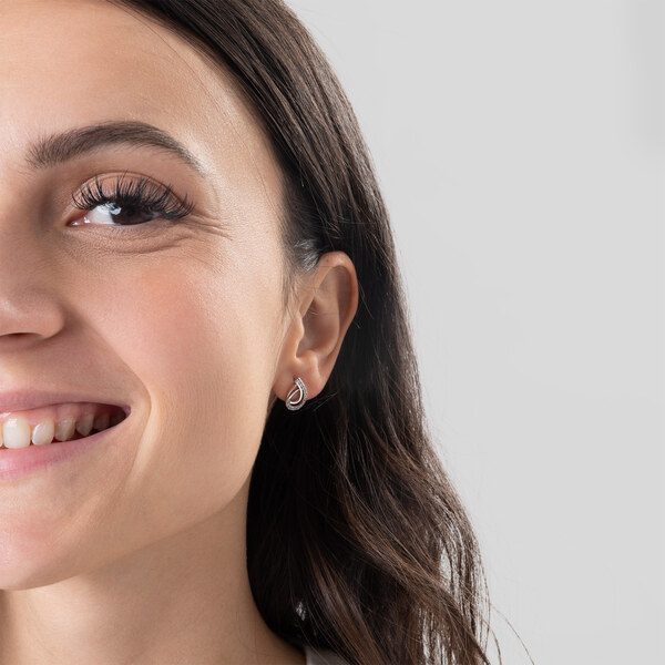 Soliter Pôvabné strieborné náušnice so zirkónmi 436 001 00555 04 66592420