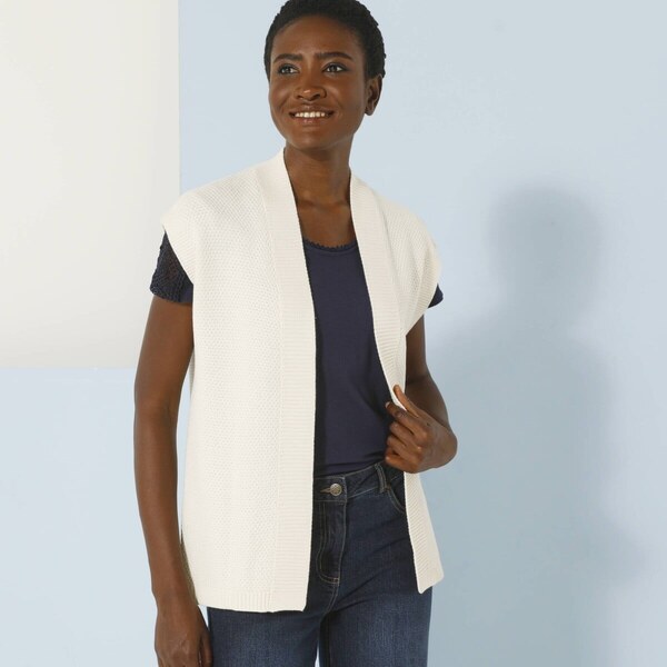 Vesta bez zapínania ražná 036 Blancheporte 61843826