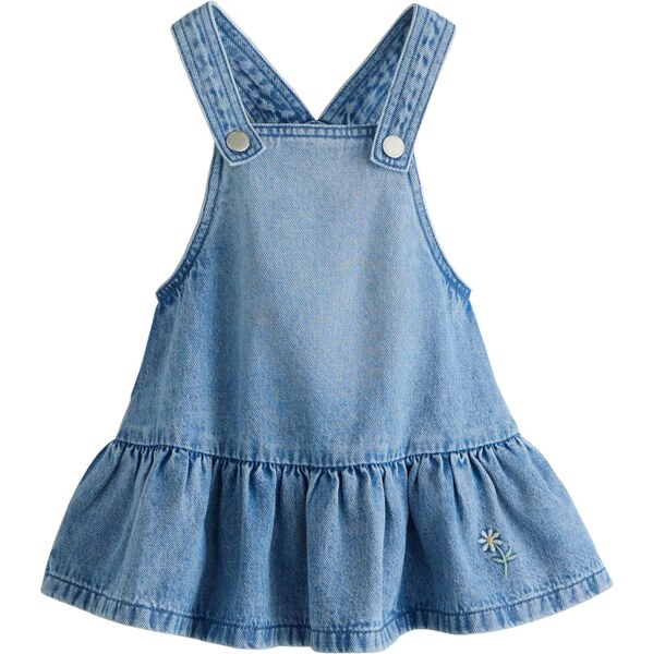 Next Šaty Peplum Pinafore modrá 67200135