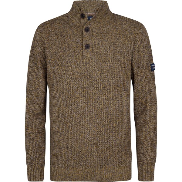 Petrol Industries Sveter hnedá / biela 67200162