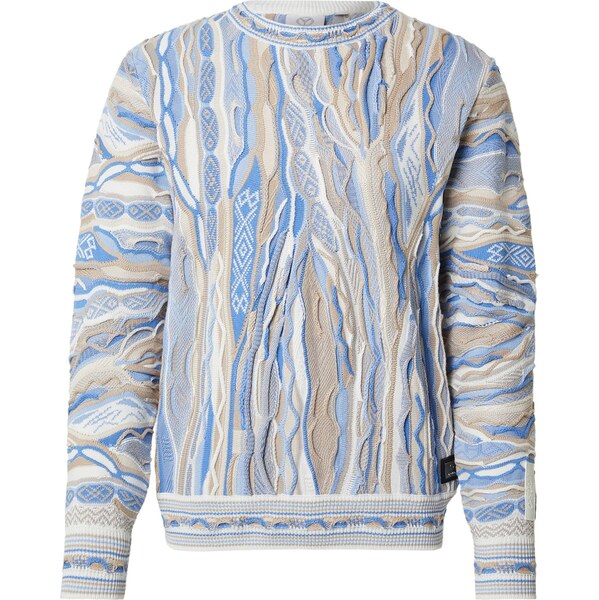 Carlo Colucci Sveter Fanti farba ťavej srsti / svetlomodrá / biela 67200171