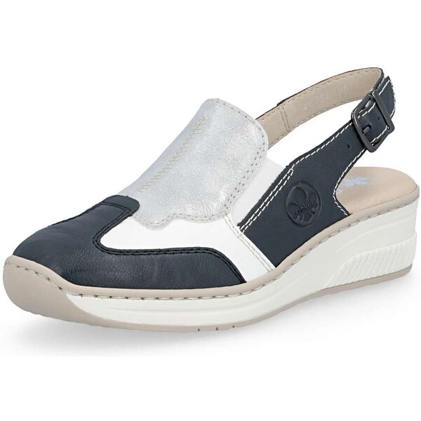 Dámske sandále RIEKER 48757-90 modrá S6 67201276