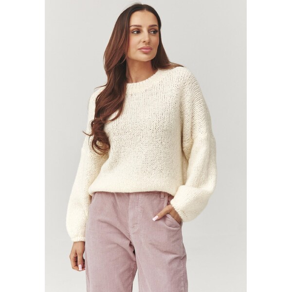 Makadamia Dámsky sveter C37 | ecru C37 67208094
