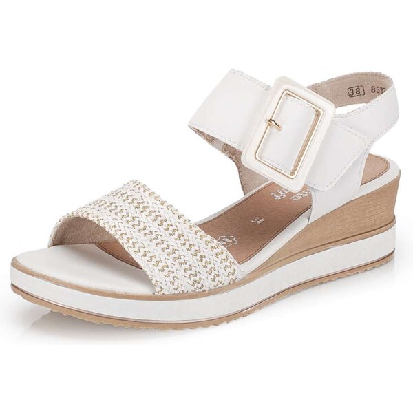RIEKER Dámske sandále REMONTE D6453-81 biela S6 67211213