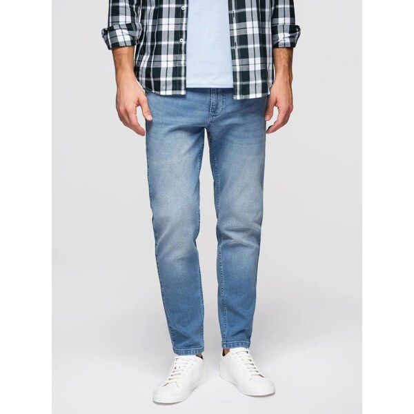 Ombre Clothing Atraktívne svetlomodré pánske rifle V1 PADP-0253 67212792