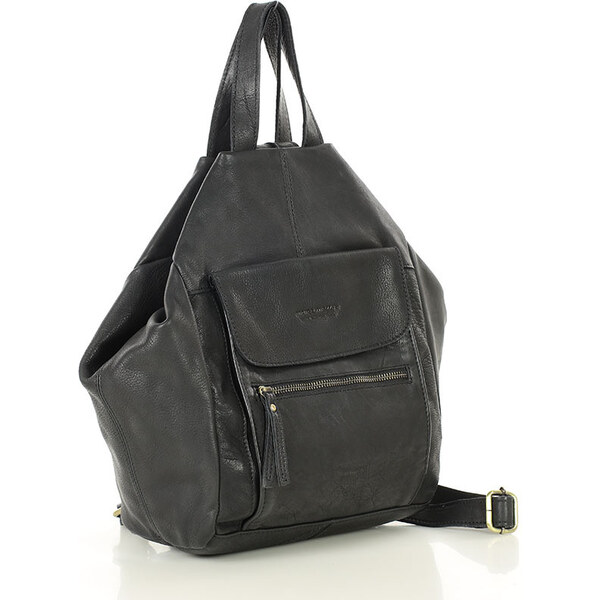 Marco Mazzini Dámsky kožený mestský batoh | čierna vs125a 67214320