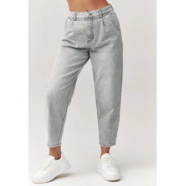 Makadamia Dámske džínsy s vysokým pásom C31 | šedá C31 67214334