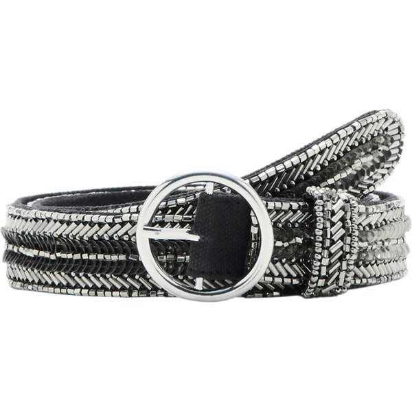 MANGO KIDS Opasky sivá / strieborná 67220281