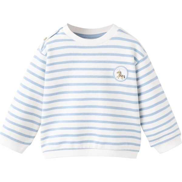 MANGO KIDS Sveter HORSES svetlomodrá / biela 67220293