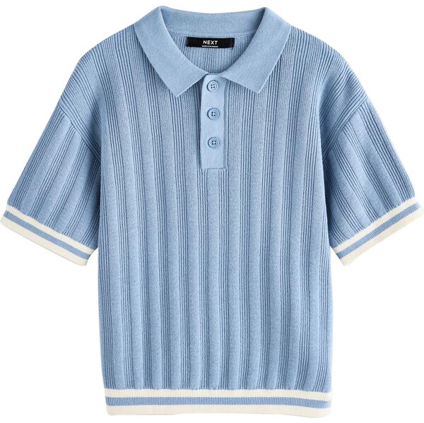 Next Sveter modrosivá / biela 67220379