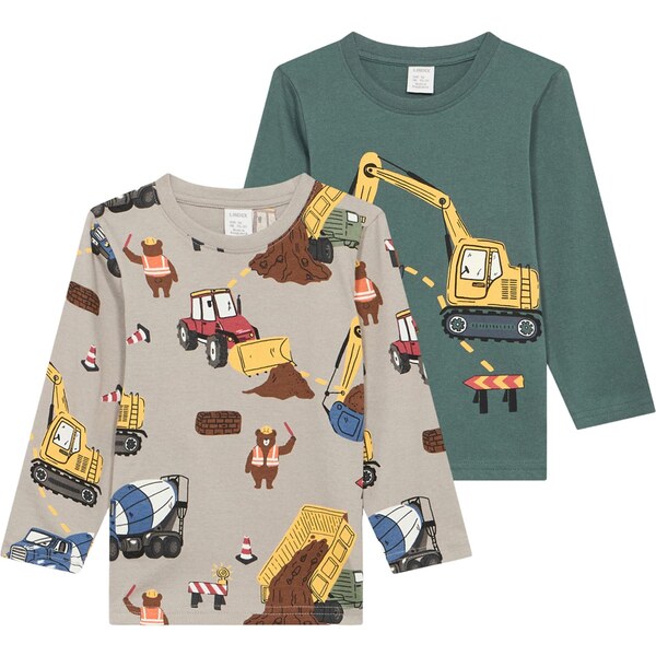 Lindex Tričko tmelová / hnedá / žltá / tmavozelená 67220850