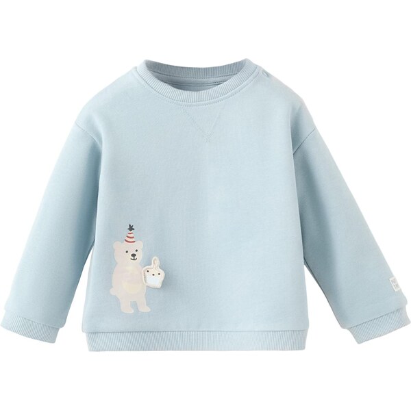 MANGO KIDS Mikina CAKES svetlomodrá / svetlosivá / tmavočervená / 67220884