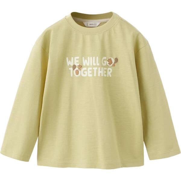 MANGO KIDS Tričko ERIVER svetložltá / tmavooranžová / biela 67221048