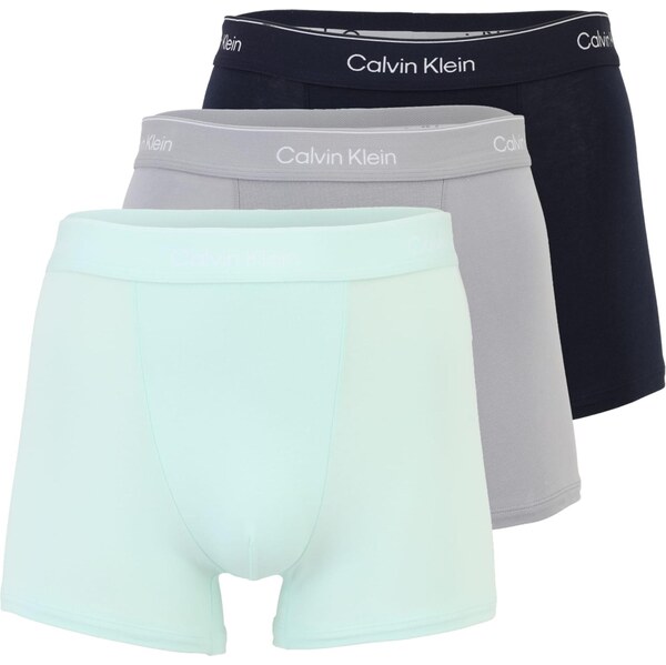 Calvin Klein Underwear Boxerky tyrkysová / sivá / čierna / biela 67221201