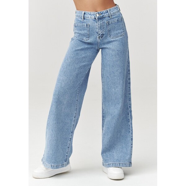 Makadamia Dámske džínsy so širokými nohavicami C32 | denim C32 67224900