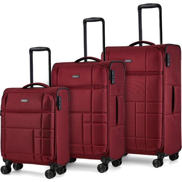 ROCK Sada cestovných kufrov Tokyo TR-0275/3 - červená 67280386