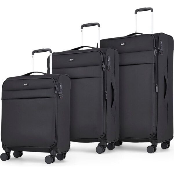 ROCK Sada cestovných kufrov Harper TR-0286/3 - čierna 67280401