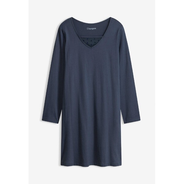 bonprix Nočná košeľa z mäkkej bavlny, farba modrá 67232629