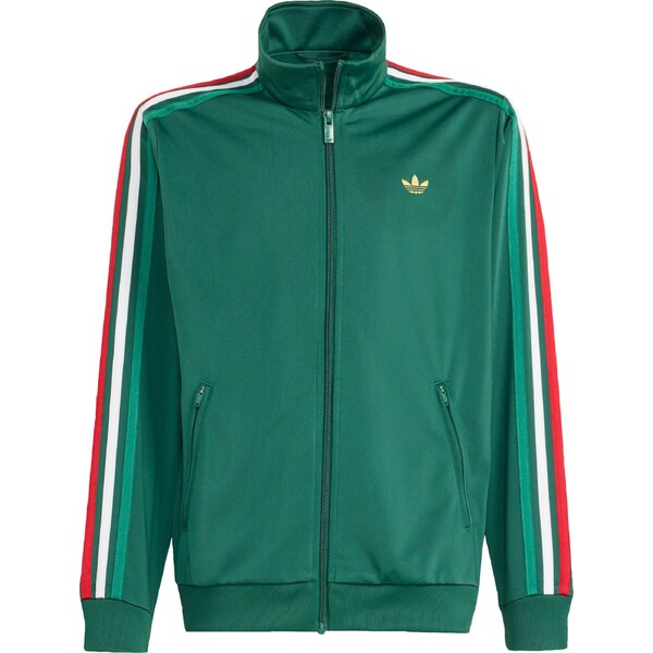 ADIDAS ORIGINALS Tepláková bunda Firebird smaragdová / červená / biela 67237042